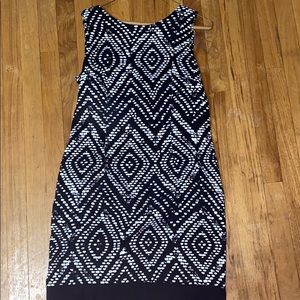 Black & white patterned dress